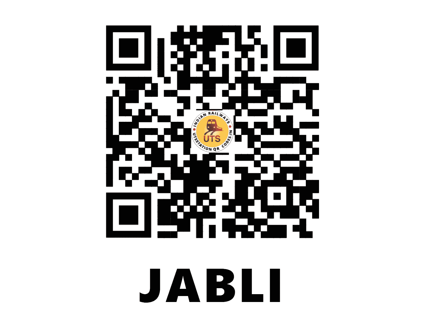 UTS QR Code for JABLI - JBL (NR - HIMACHAL PRADESH)